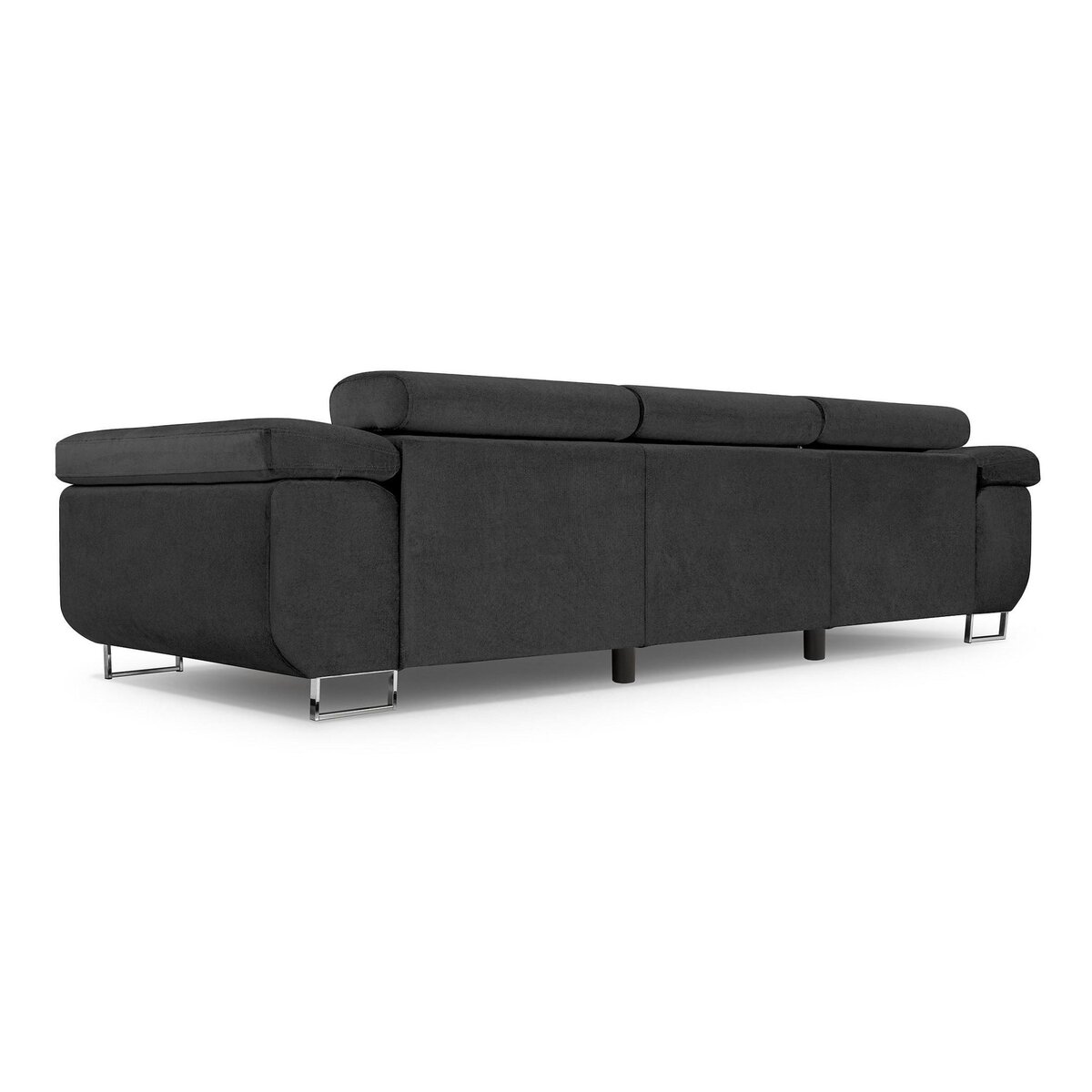 BEST MOBILIER Pablo - canapé 3 places - convertible avec têtières réglables - en velours
