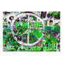 Voir la diapositive 2 : Paris Prix Papier Peint  Green Graffiti