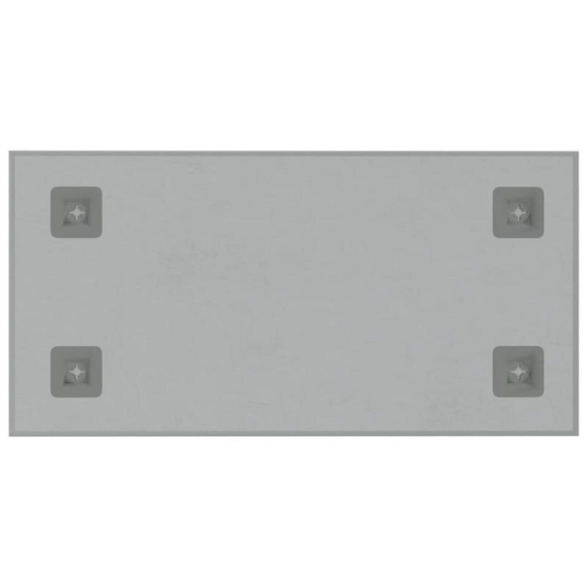 VIDAXL Tableau noir magnétique mural Blanc 40x20 cm Verre trempé