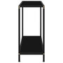 Voir la diapositive 3 : VIDAXL Table console Noir 80x35x75 cm Verre trempe