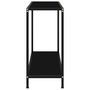 Voir la diapositive 3 : VIDAXL Table console Noir 80x35x75 cm Verre trempe