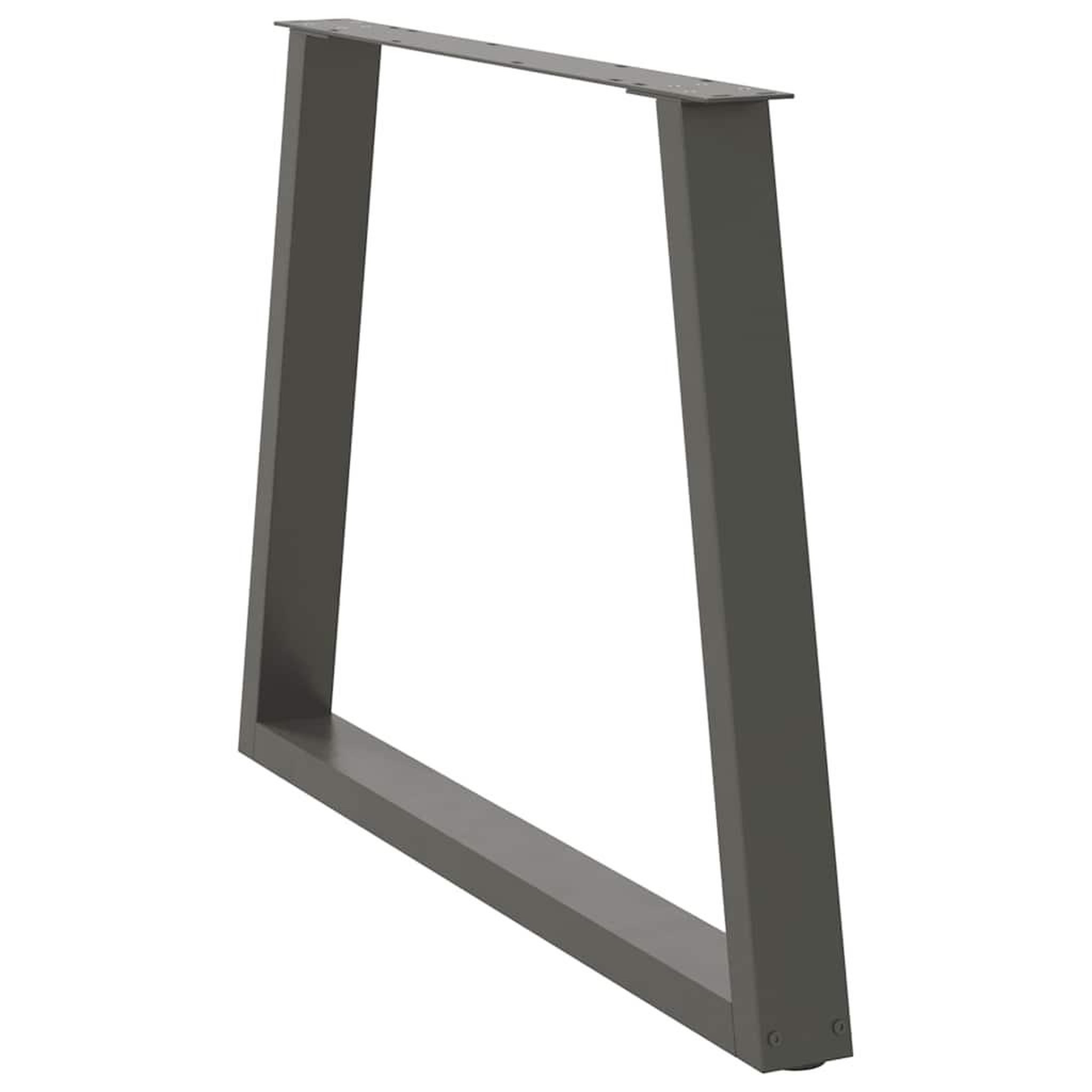 Voir la diapositive 4 : VIDAXL Pieds de table a manger forme de V 3 pcs 100x(72-73,3) cm acier