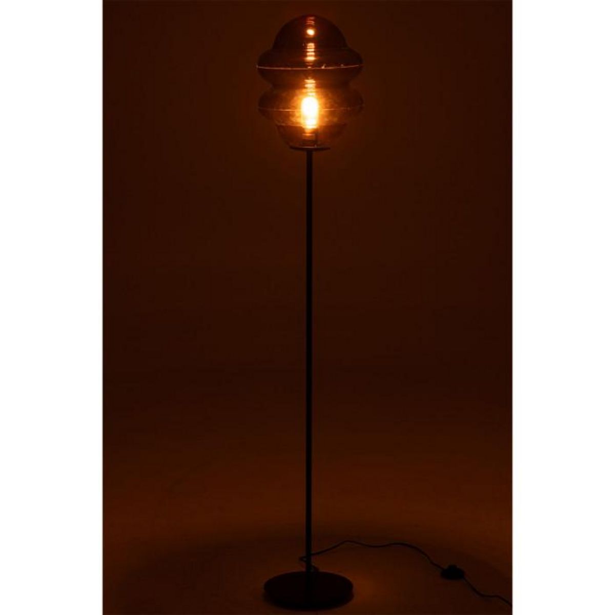 Paris Prix Lampadaire en Verre  Cuillere Miel  160cm Marron