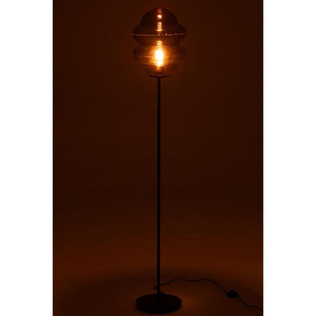 Paris Prix Lampadaire en Verre  Cuillere Miel  160cm Marron