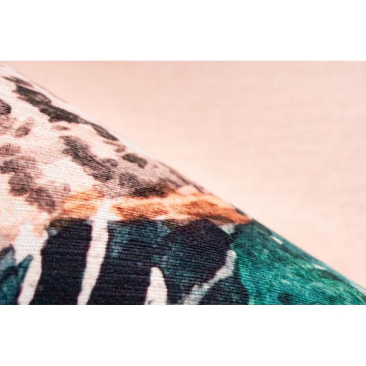 Paris Prix Tapis Imprimé Fleuri à Poils Courts  Blossom  Crème