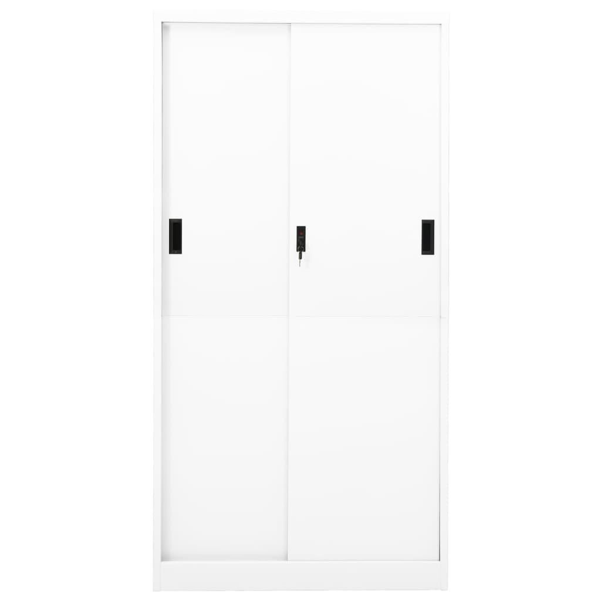 Voir la diapositive 4 : VIDAXL Armoire de bureau et porte coulissante Blanc 90x40x180 cm Acier
