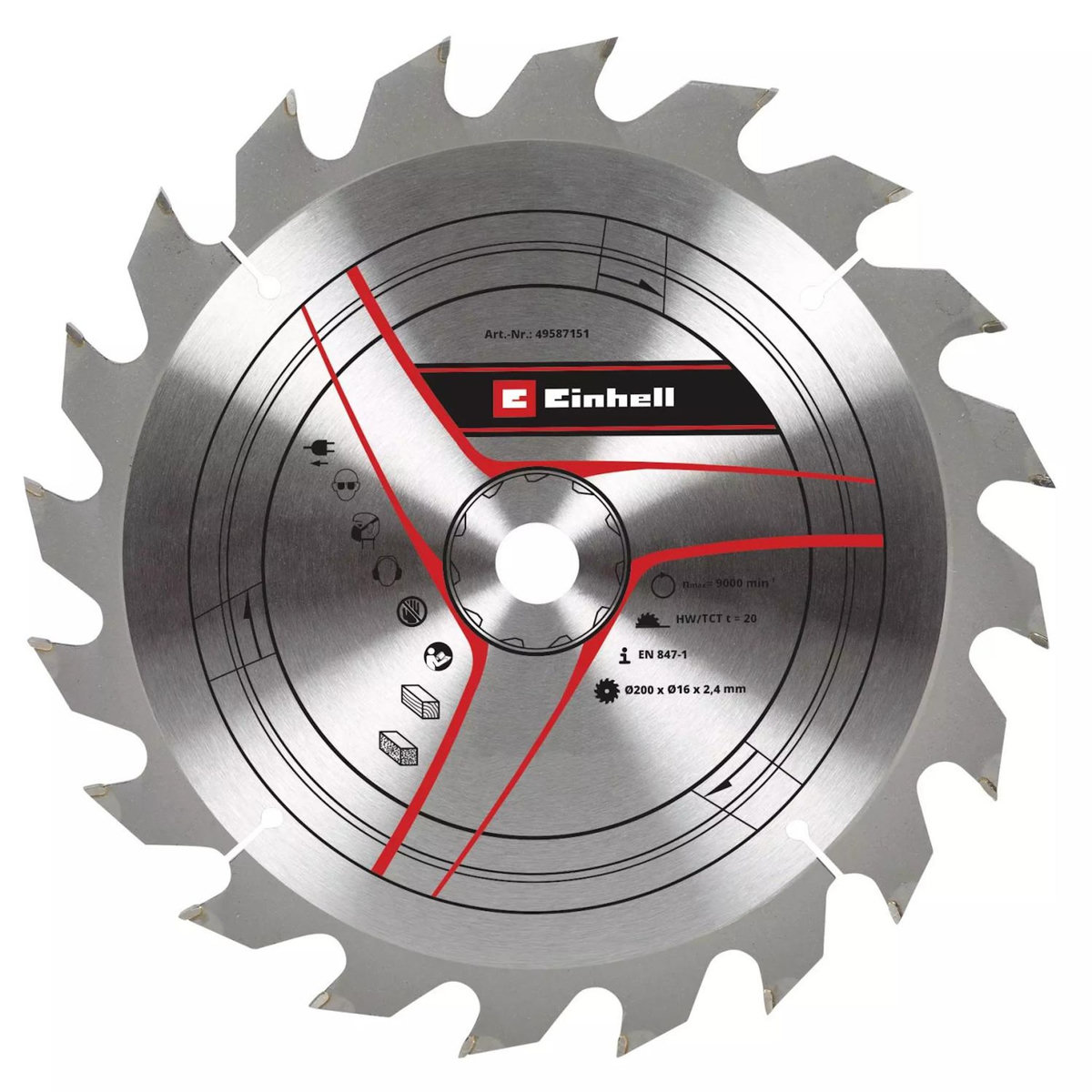 Einhell Einhell 49587151 lame de scie circulaire 20 cm 1 pièce(s)