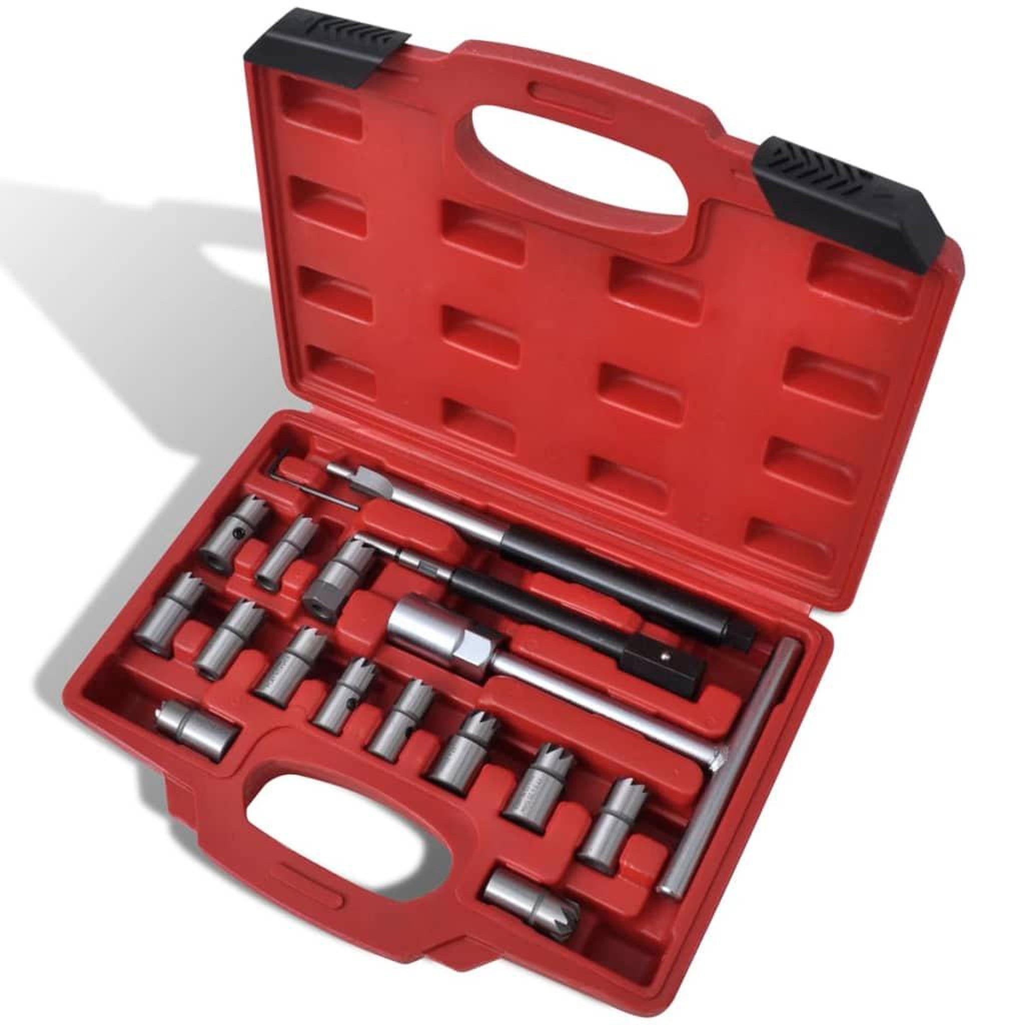 VIDAXL Ensemble de couteau de siege d'injecteur diesel 17 pcs