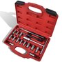 Voir la diapositive 1 : VIDAXL Ensemble de couteau de siege d'injecteur diesel 17 pcs