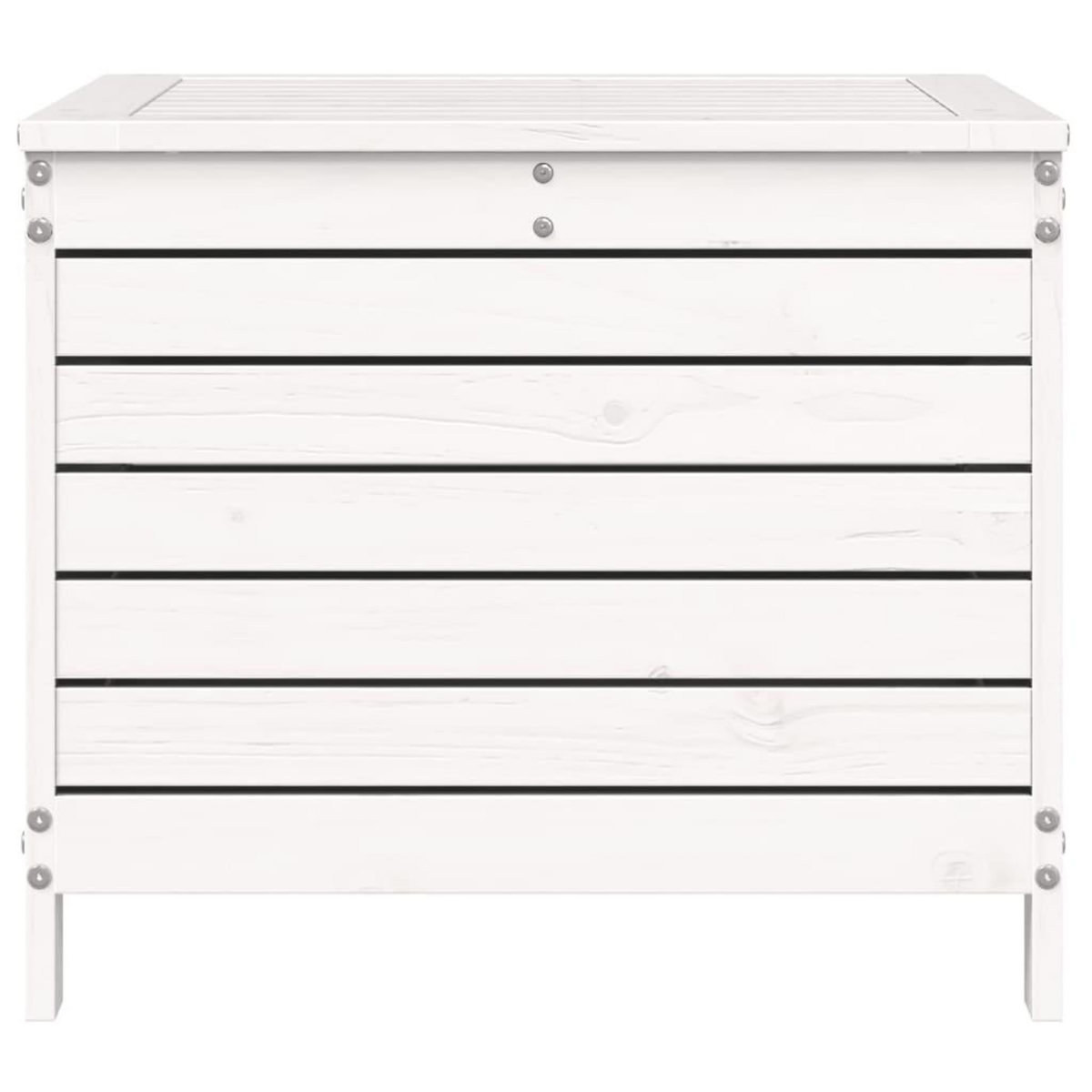 VIDAXL Repose-pied de jardin blanc 62x63,5x53,5 cm bois de pin massif