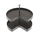 EMUCA SRL Jeux de plateaux tournants Harmony 3/4 -  Module largeur 800mm -  Hauteur réglable -  Acier et Bois -  Gris anthracite