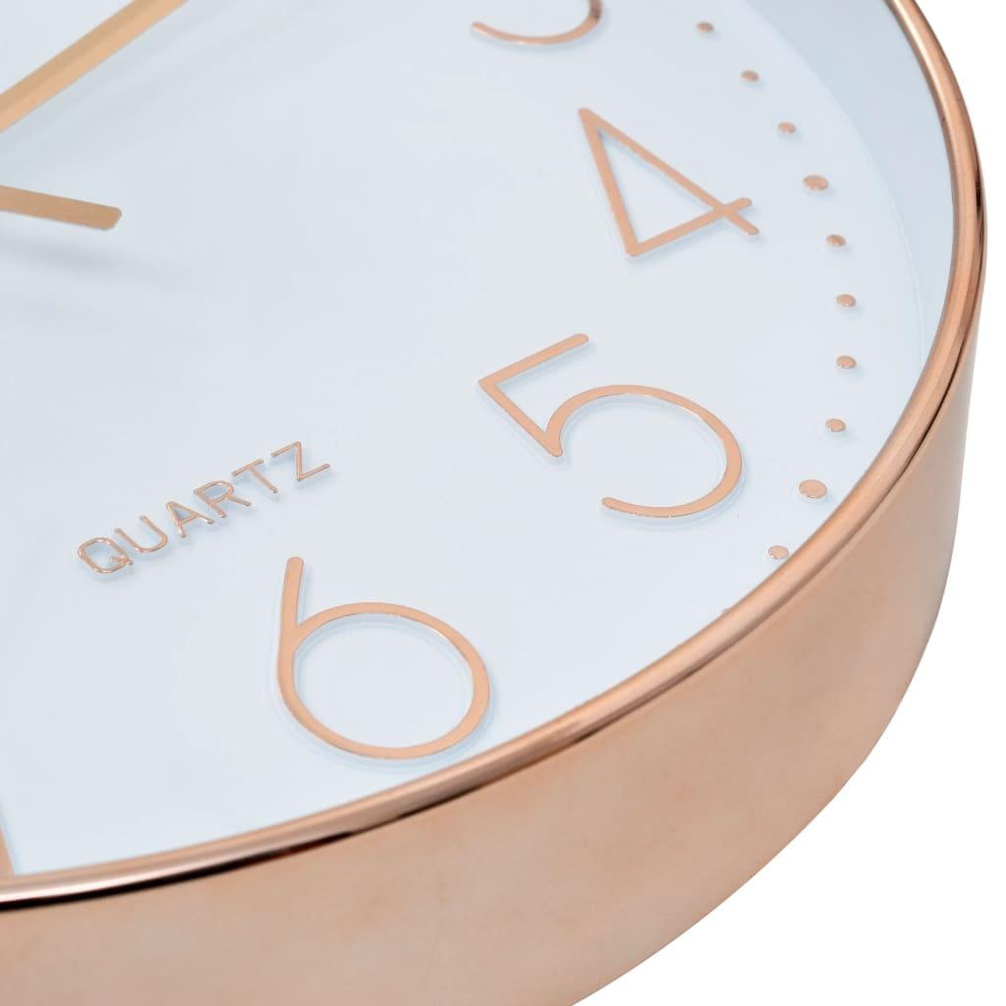 Voir la diapositive 5 : VIDAXL Horloge murale 30 cm Or rose