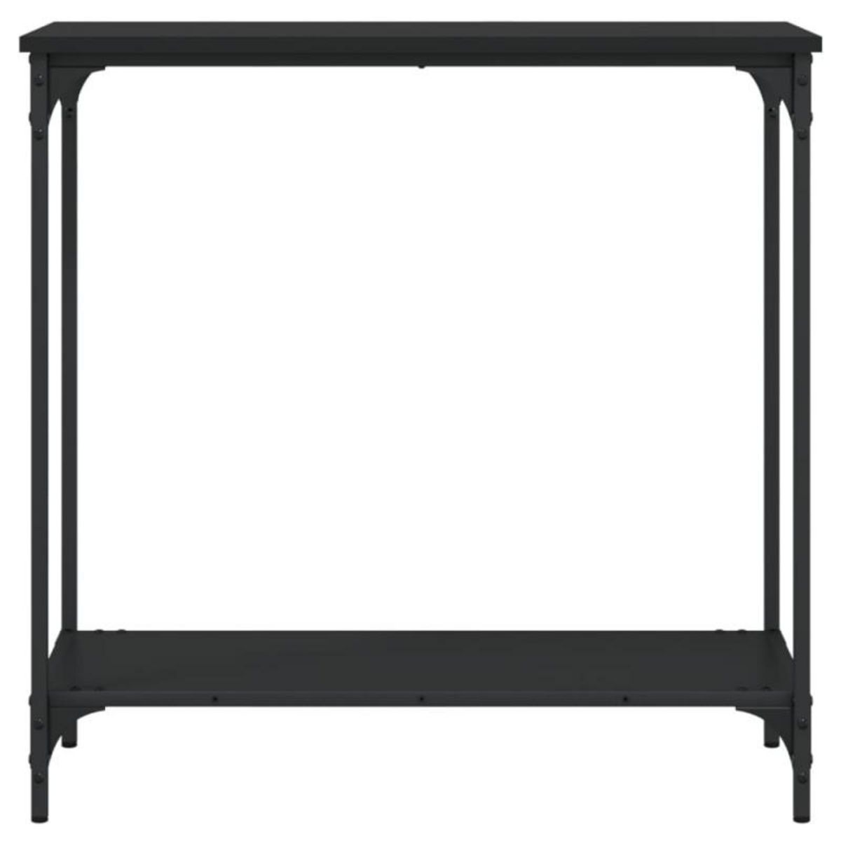 VIDAXL Table console noir 75x30,5x75 cm bois d ingénierie