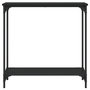 Voir la diapositive 4 : VIDAXL Table console noir 75x30,5x75 cm bois d ingénierie