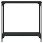 Voir la diapositive 4 : VIDAXL Table console noir 75x30,5x75 cm bois d ingénierie