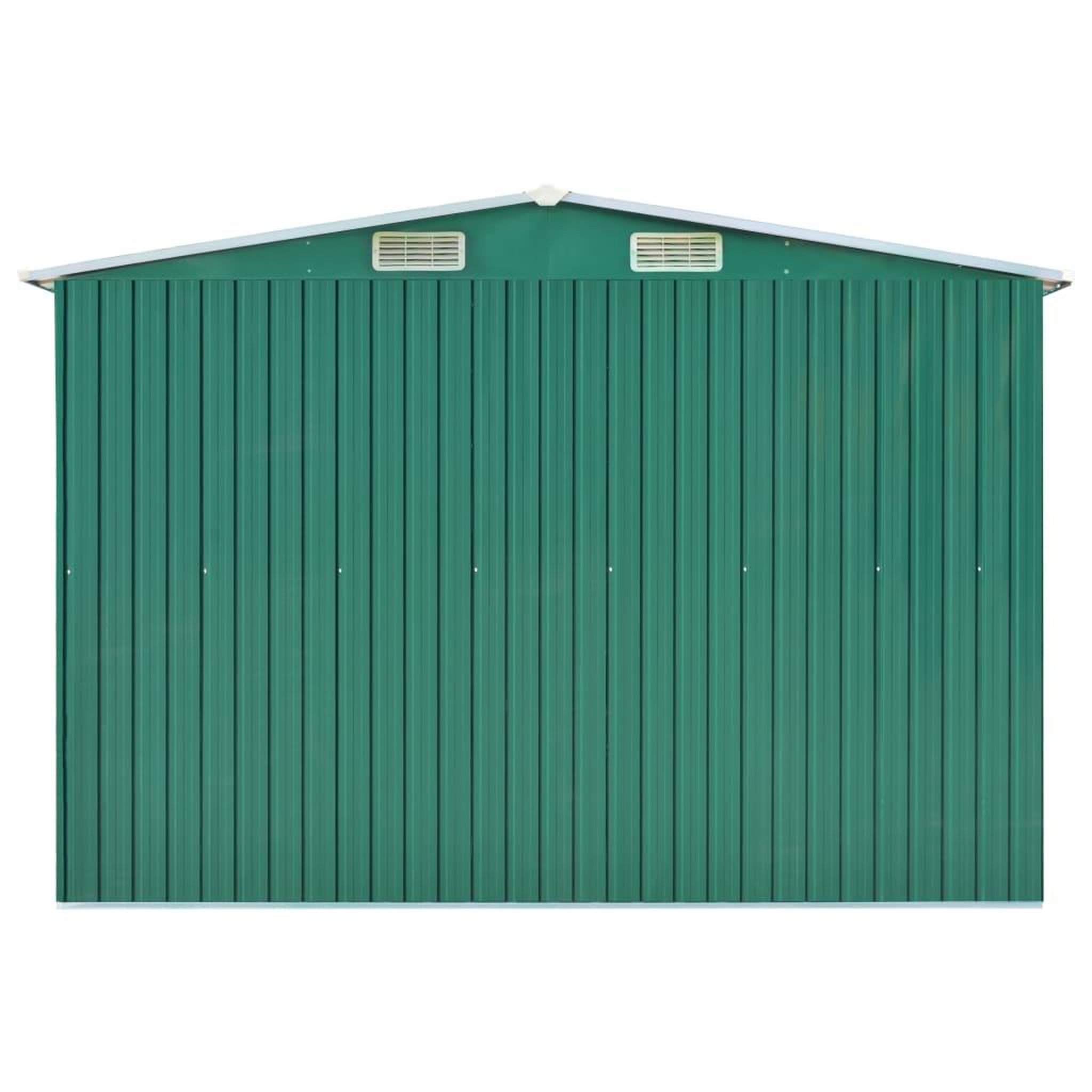 Voir la diapositive 4 : VIDAXL Abri de jardin Vert 257x990x181 cm Acier galvanise