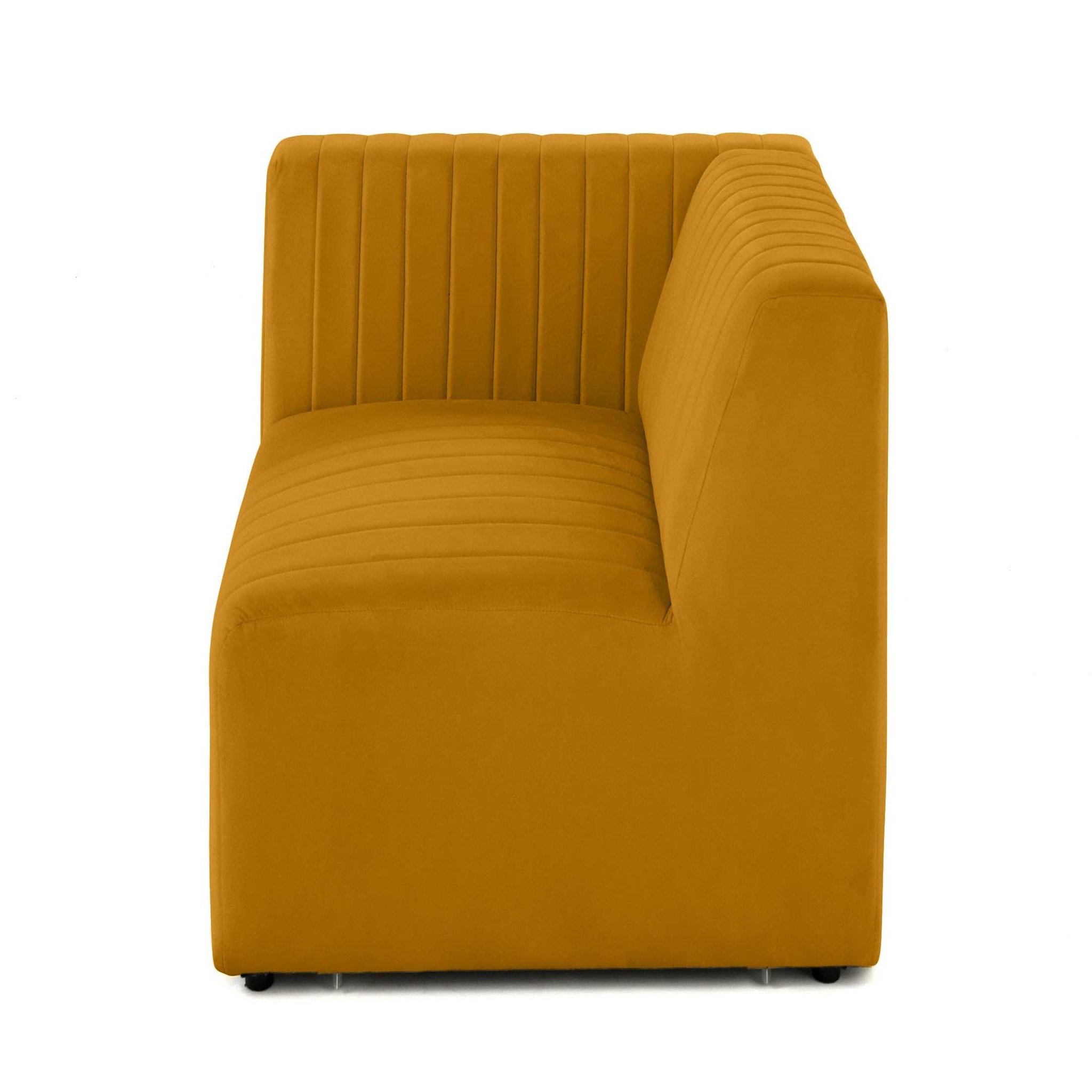 Voir la diapositive 3 : LISA DESIGN Nova - module d'assise gauche - en velours