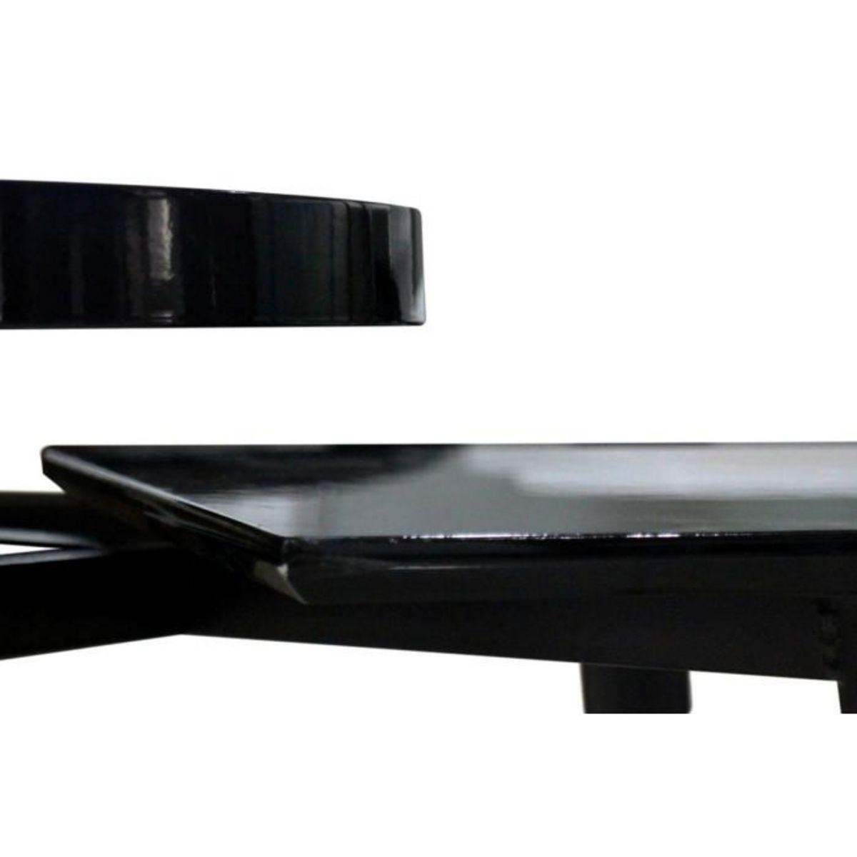 Paris Prix Table d'Appoint Design  Butler  77cm Noir
