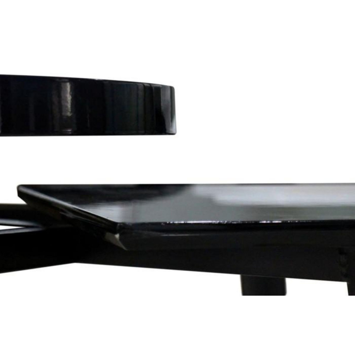 Paris Prix Table d'Appoint Design  Butler  77cm Noir