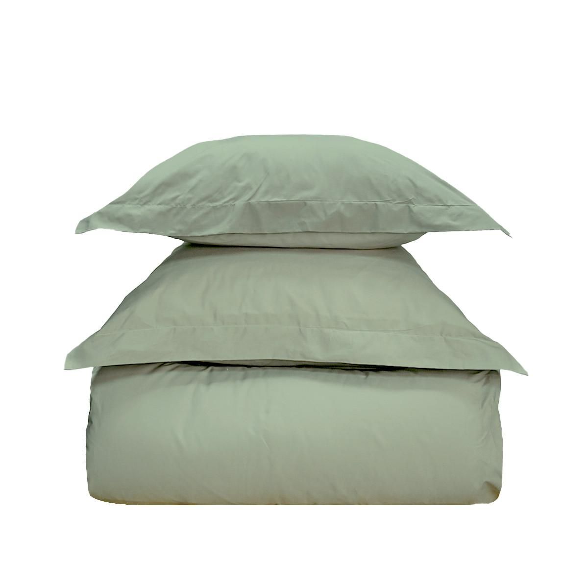 Sensei Maison Parure housse de couette avec 2 taies 65x65 cm en coton STUDIO