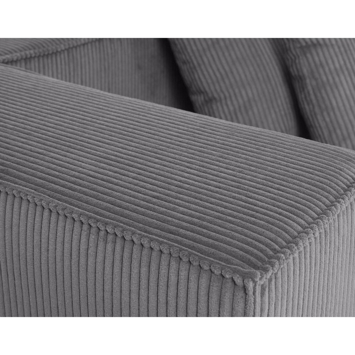 LISA DESIGN Colombine - canapé modulable droit - 2 places - en velours côtelé