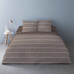 Dourev Housse de couette 240x220 + 2 taies flanelle 100% coton