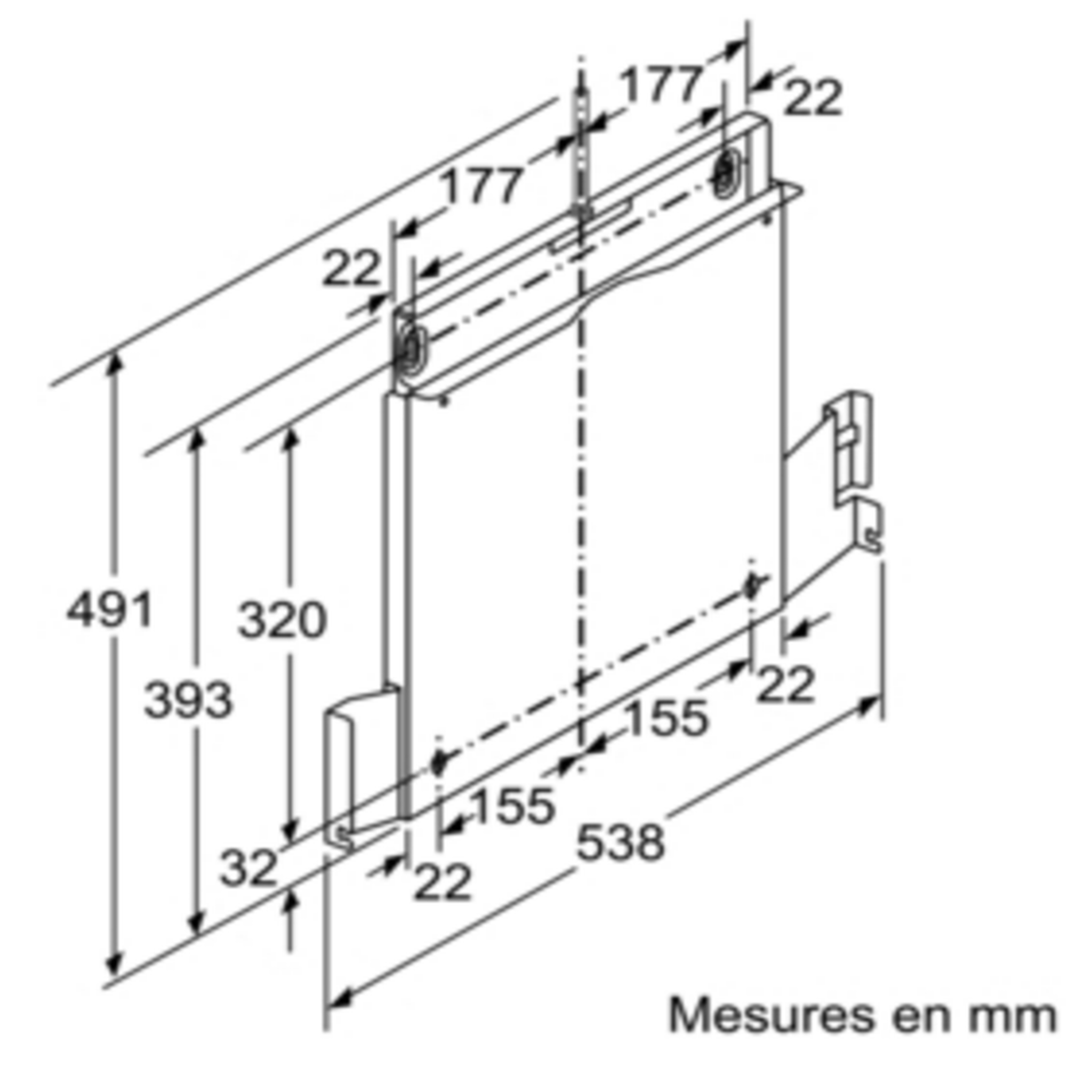 Voir la diapositive 6 : Neff Cadre d'abaissement pour hotte - z54tl60x0