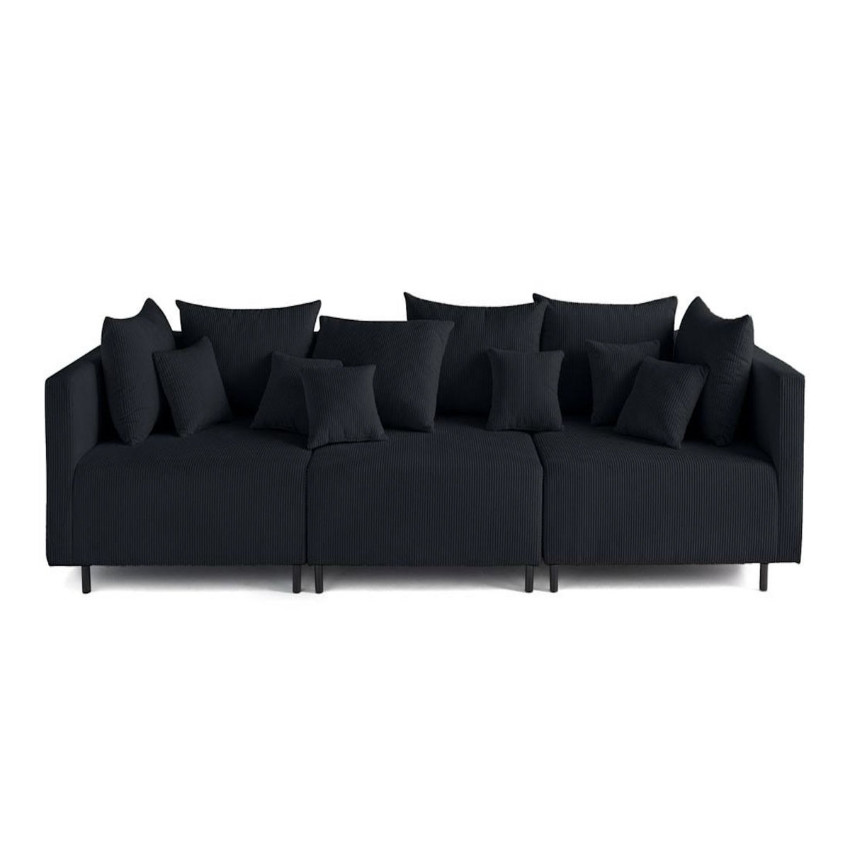 LISA DESIGN Edinburg - canapé modulable 3 places - velours côtelé