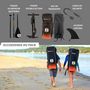 Voir la diapositive 5 : SIMPLE PADDLE Paddle Gonflable UGAL 10'6 30'' 6  (315 x 76 x 15 cm) avec Pagaie, Leash, Pompe et Sac de Transport