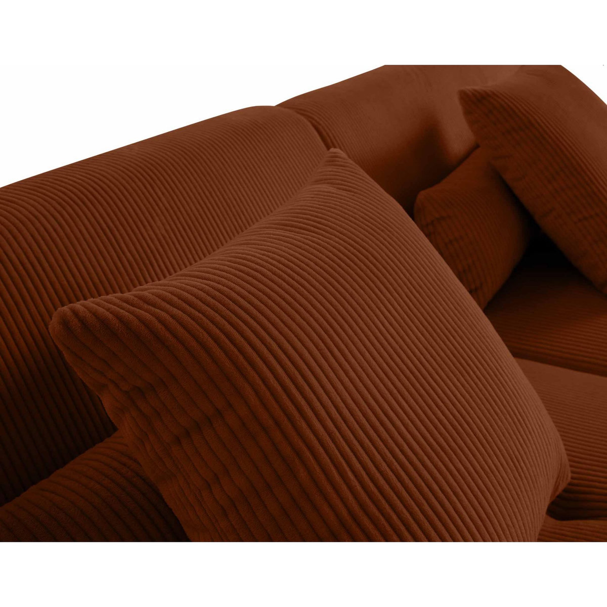 LISA DESIGN Onyx - canapé modulable d'angle gauche - 5 places - en velours côtelé