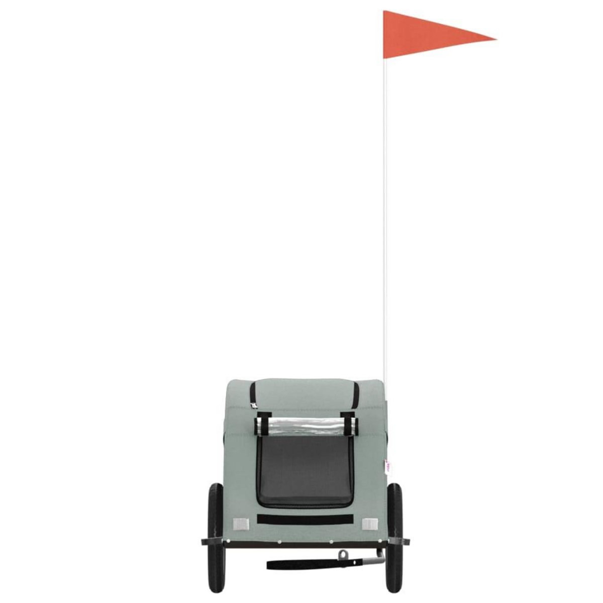 VIDAXL Remorque de velo pour animaux de compagnie gris