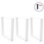 Voir la diapositive 3 : VIDAXL Pieds de table a manger forme de V 3 pcs blanc 90x(72-73,3) cm