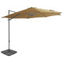 Voir la diapositive 1 : VIDAXL Parasol de jardin avec base portable taupe