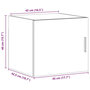 Voir la diapositive 6 : VIDAXL Armoire murale blanc 45x42,5x40 cm bois d'ingenierie