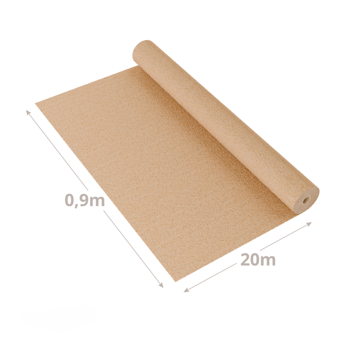 KZ GARDEN Pack de 2 Toiles de paillage Papier Autodégradable Kraft 0.9 x 20m Paillage pour Jardin Anti mauvaises herbes 100% Cellulose