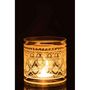 Voir la diapositive 3 : Paris Prix Photophore Design  Verre Motifs  16cm Transparent