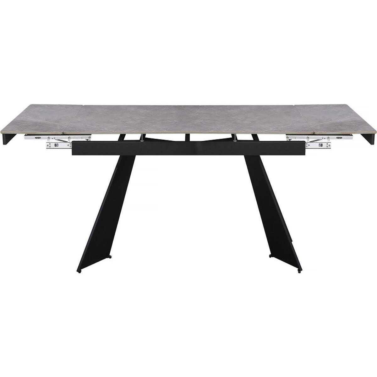 Habitat et Jardin Table de repas extensible en céramique 6 à 10 personnes  Equinoxe  - Gris marbré