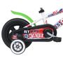 Voir la diapositive 2 : Vélo enfant - Modèle 10'' Skate pour enfant de 75/90 cm avec stabilisateurs - Plaque décorative avant et roues bâtons