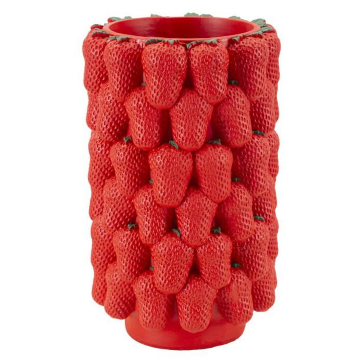 Paris Prix Vase Déco Fruits  Fraises  32cm Rouge
