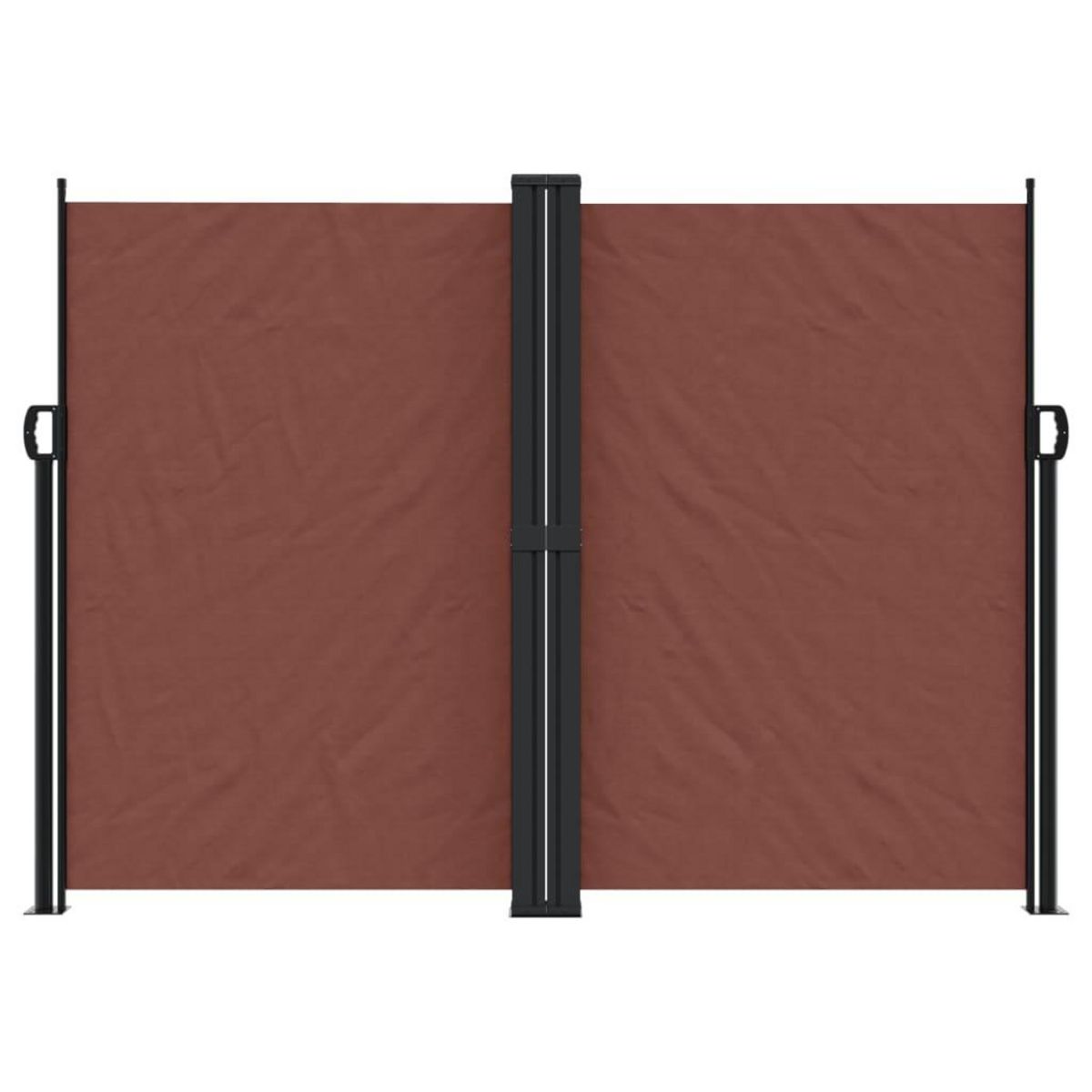 VIDAXL Auvent lateral retractable Marron 180x1200 cm