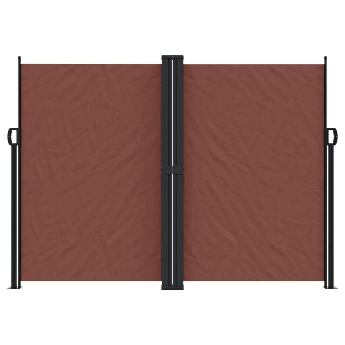VIDAXL Auvent lateral retractable Marron 180x1200 cm