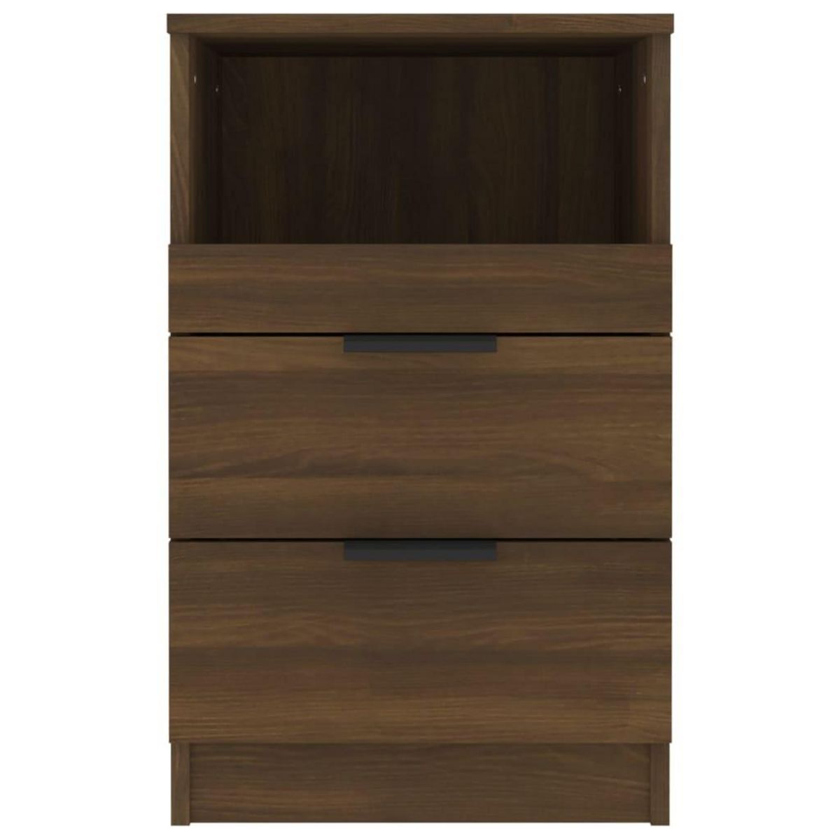 VIDAXL Tables de chevet 2 pcs Chene marron Bois d'ingenierie