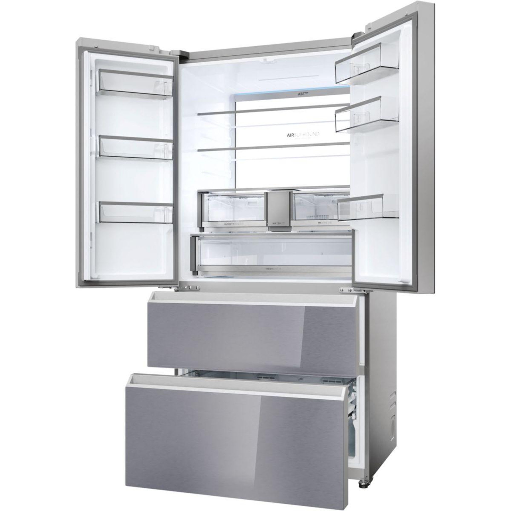 Voir la diapositive 2 : HAIER Réfrigérateur multi portes hfr79f19efgk