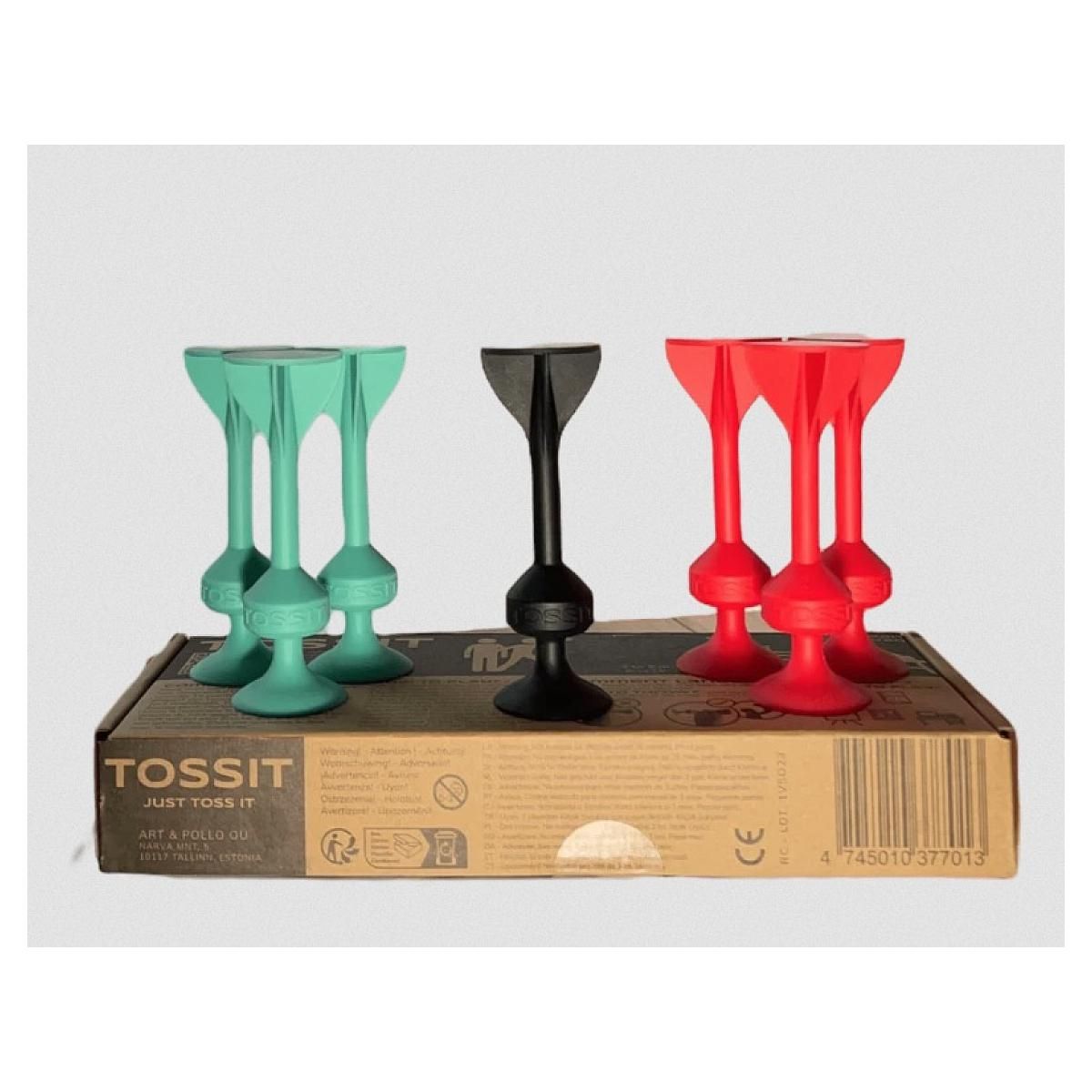 Gigamic Tossit Rouge et cyan jeu d 'adresse