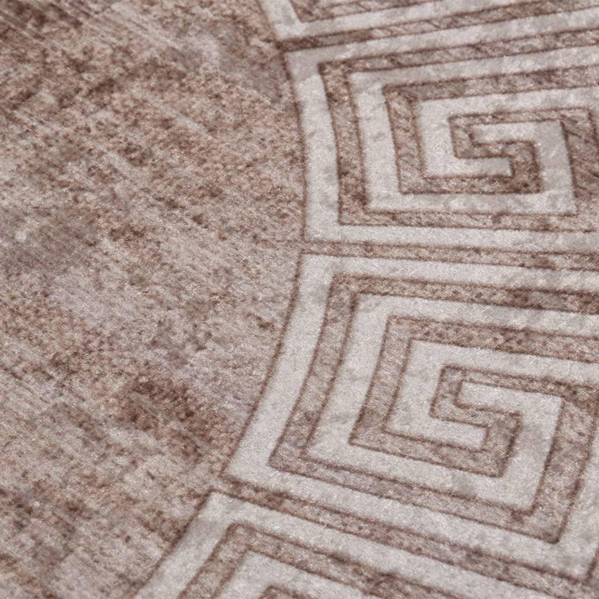 VIDAXL Tapis lavable antiderapant 120 cm beige