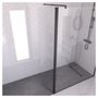 Voir la diapositive 1 : Volet pivotant pour paroi de douche à l'italienne profil noir 40x200 cm - PARMA 2 BLACK PIVOT