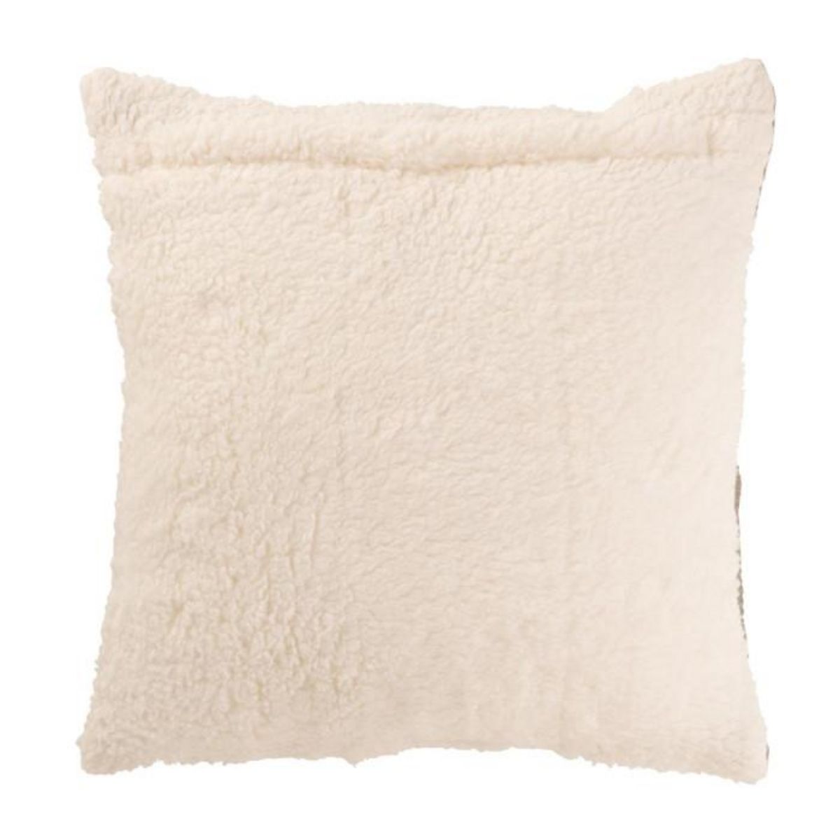 Paris Prix Coussin Déco Lignes  Teddy  45x45cm Gris
