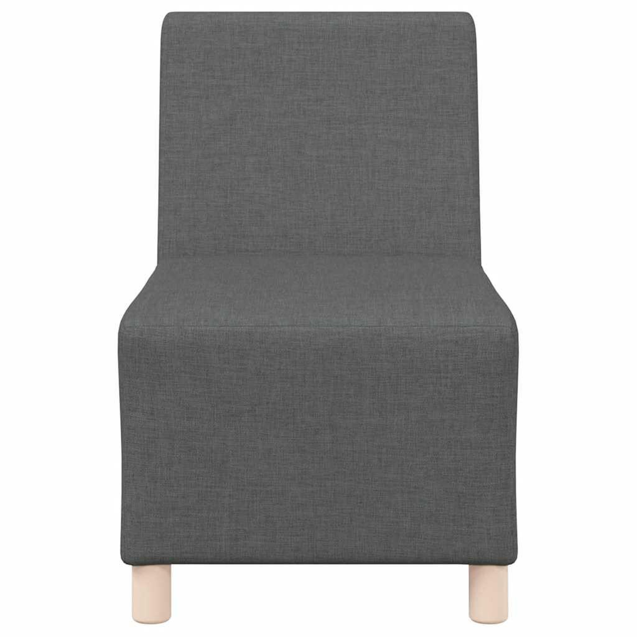 Voir la diapositive 4 : VIDAXL Fauteuil gris fonce 55 cm tissu