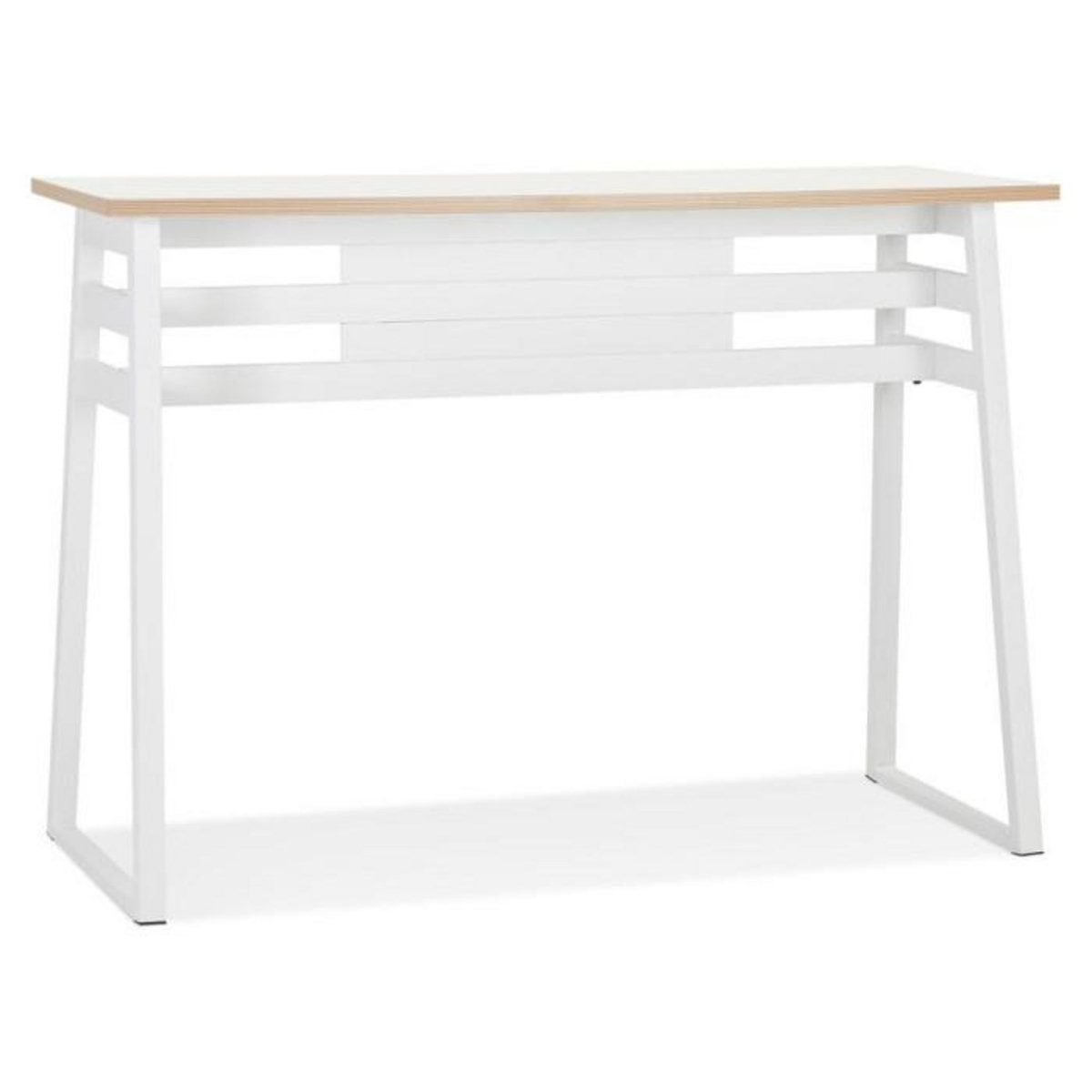 Paris Prix Table de Bar Design  Javier  150cm Blanc