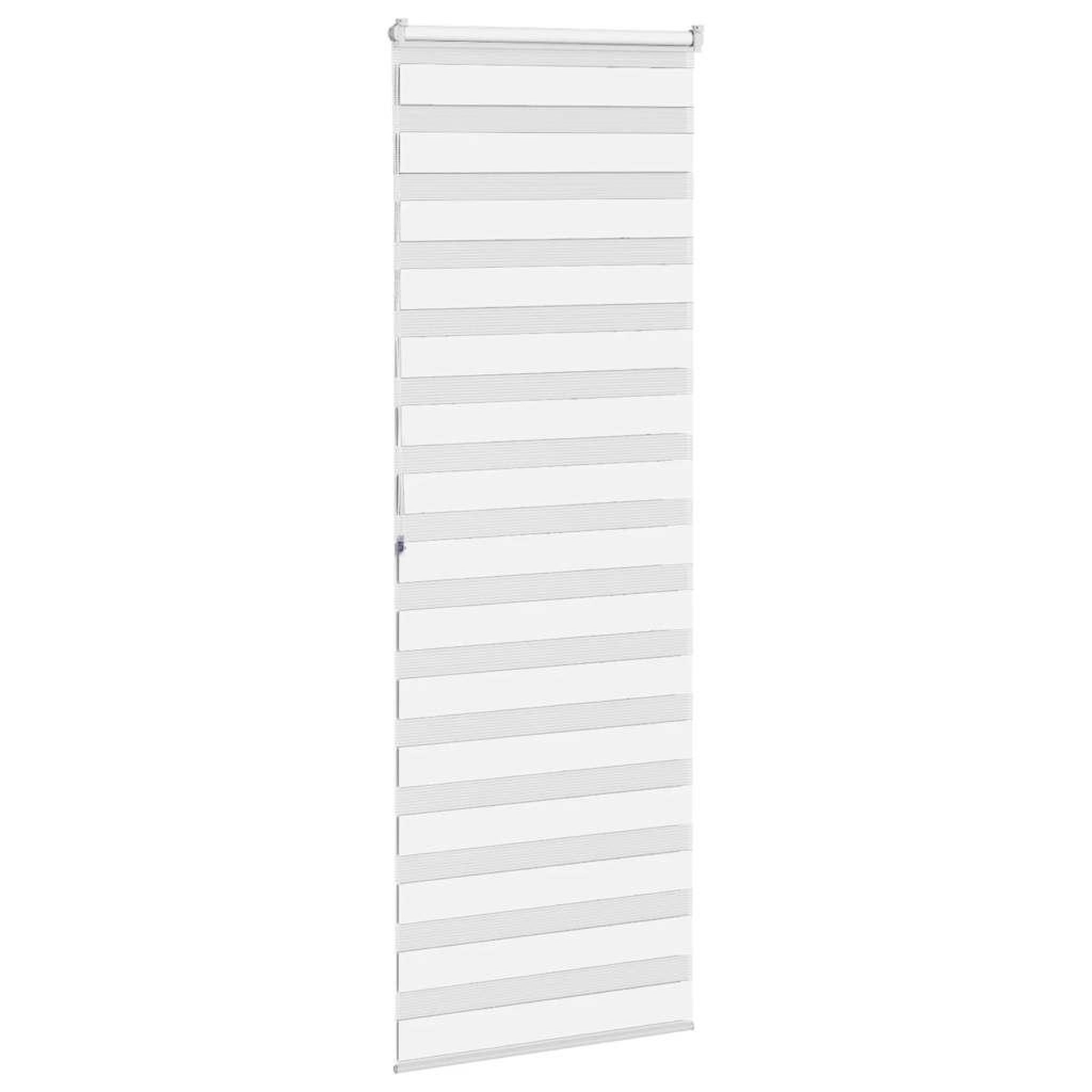 Voir la diapositive 4 : VIDAXL Store zebre blanc 75x200 cm largeur du tissu 70,9 cm polyester